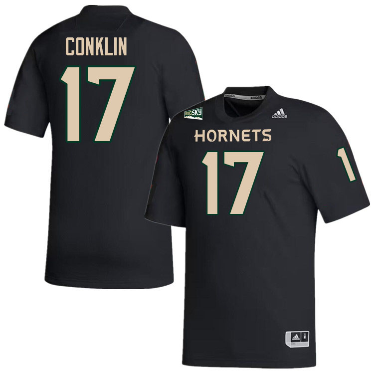 Carson Conklin SAC State Jersey,Sacramento State Hornets #17 Carson Conklin Jersey-Black